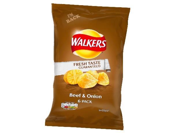 what happened to walkers beef and onion crisps