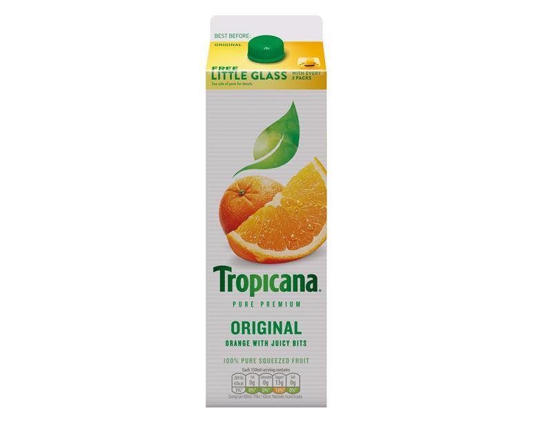 Tropicana promotes health with little glass giveaway